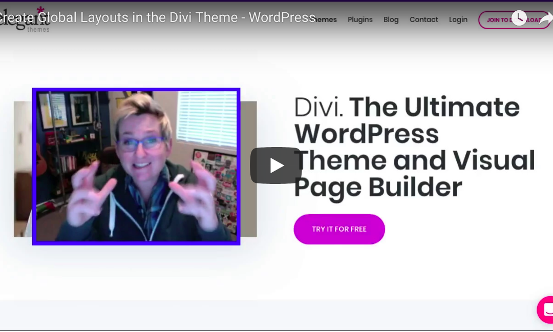 Create Global Layouts with Divi Theme