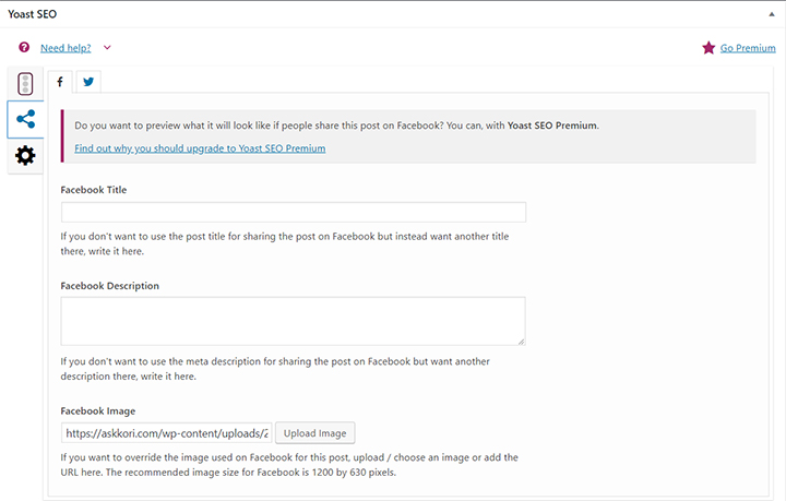 Overwrite Pages Photo Overwrite Images on Social Media from WordPress - Ask Kori
