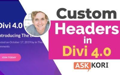 Divi 4.0 – How to Build a Custom Header for WordPress