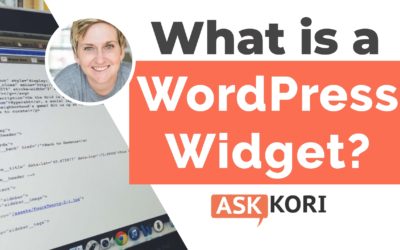 What is a WordPress widget?