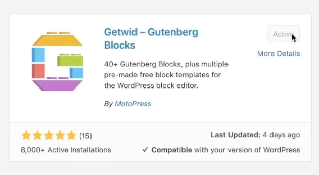 GetWid_WordPress_Plugin