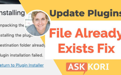 File Already Exists – Work around in WordPress