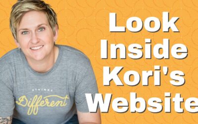 Look inside Kori’s WordPress Website