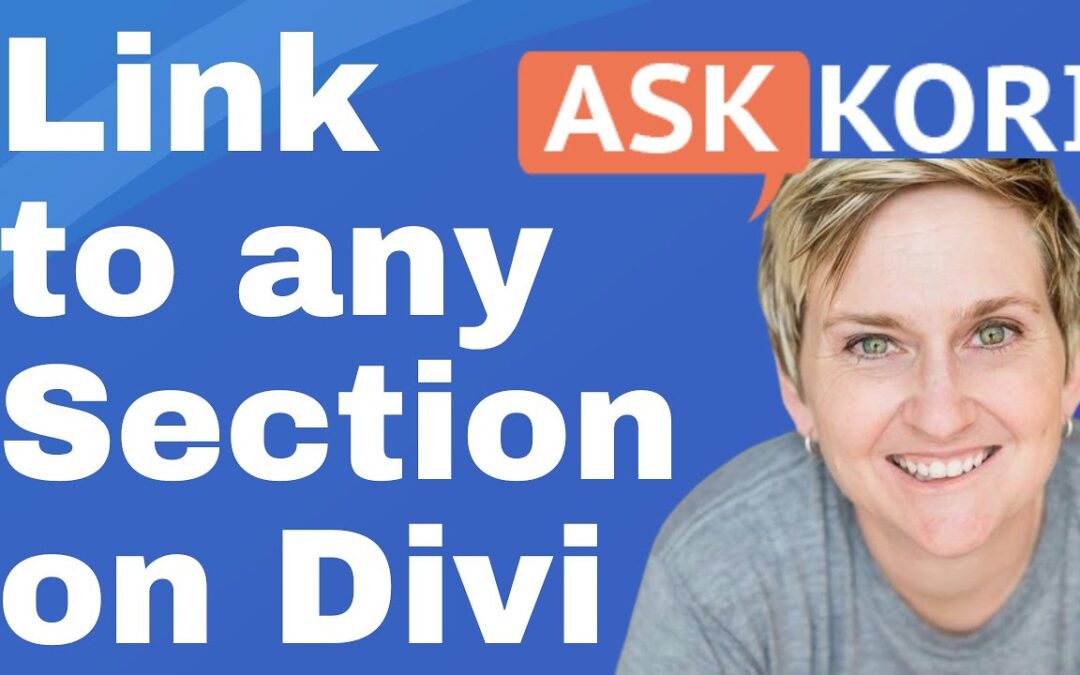 Link to any section in Divi – Adding Anchor Links in Divi